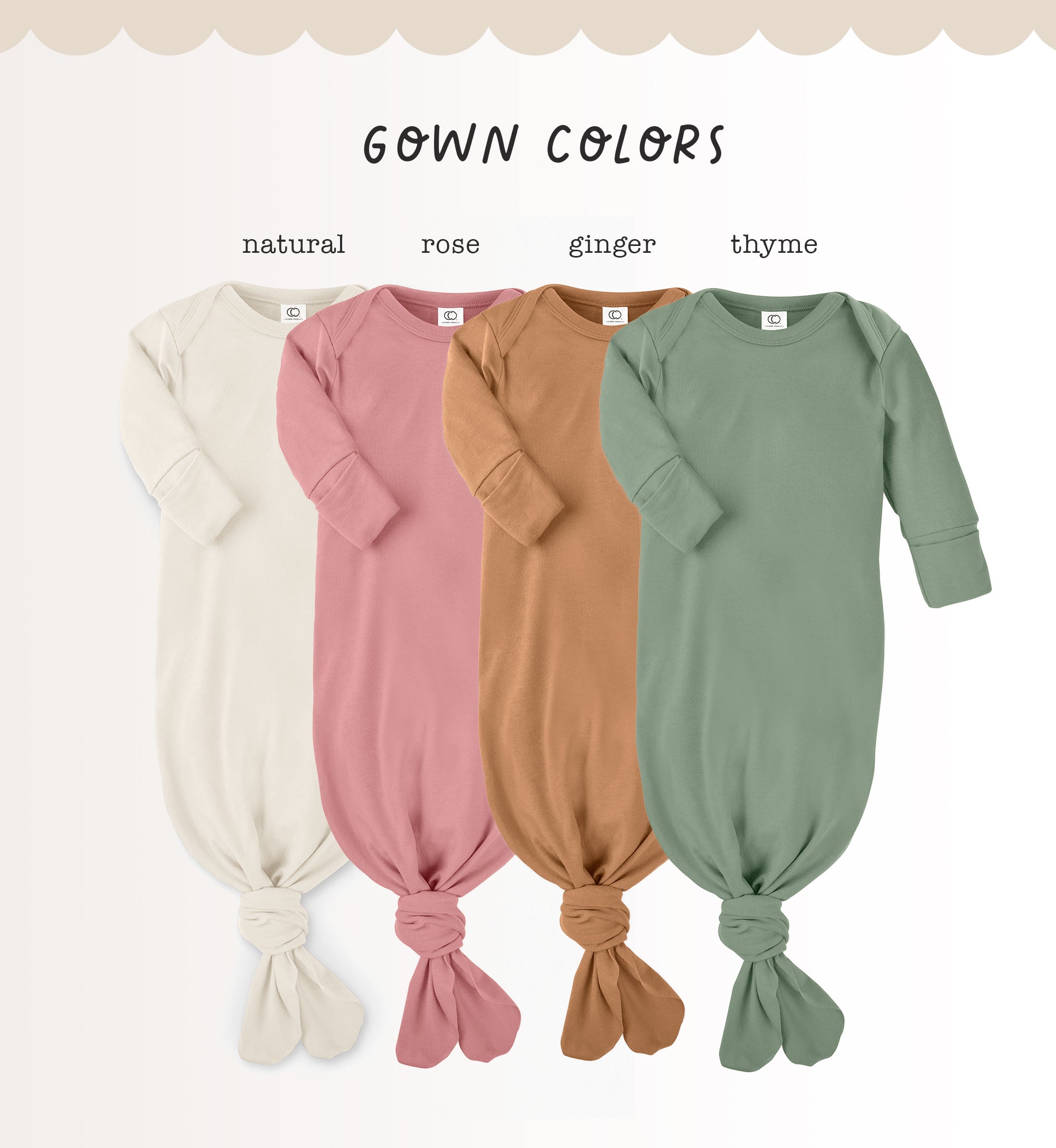 Organic Cotton Baby Gown
