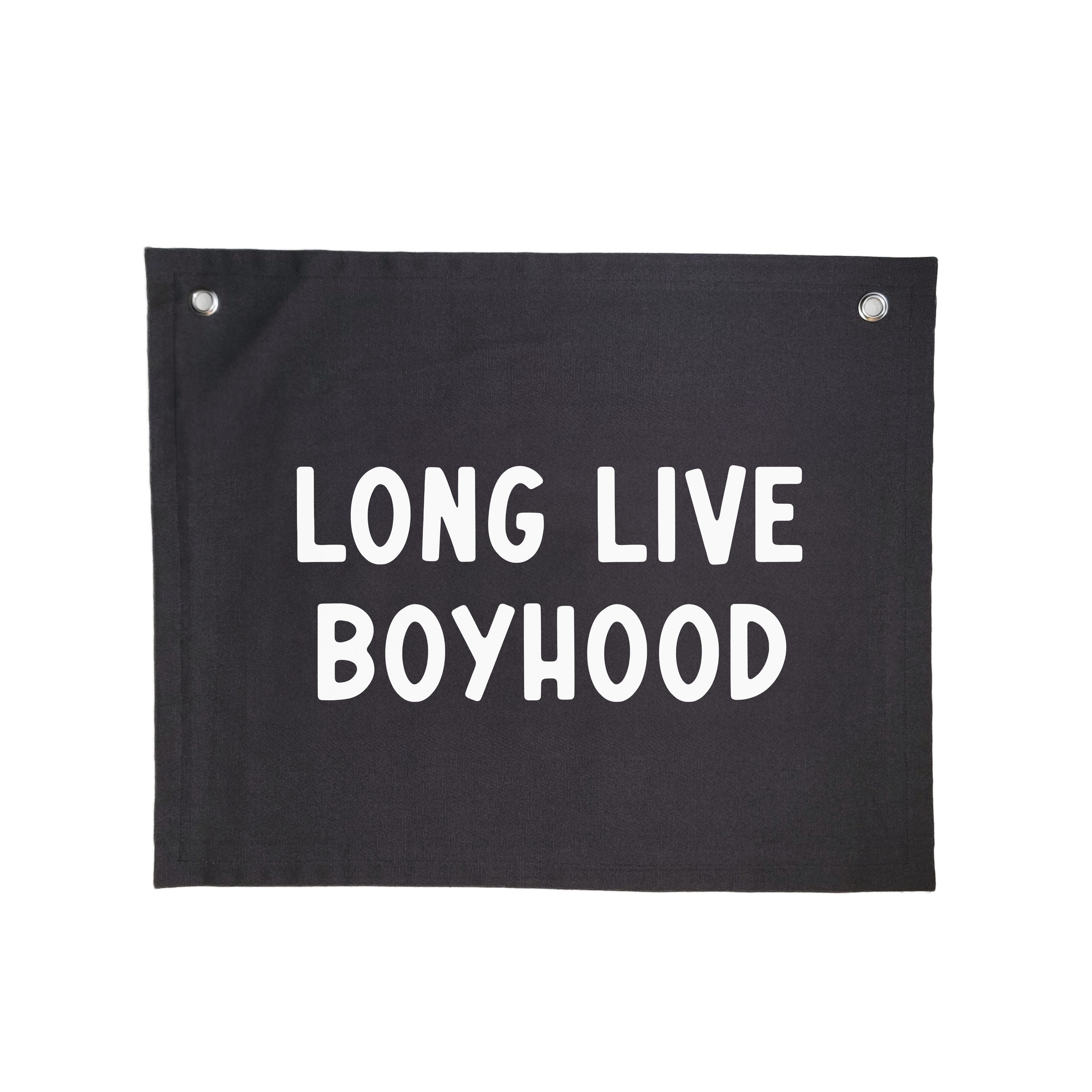 Long Live Boyhood Charcoal Banner