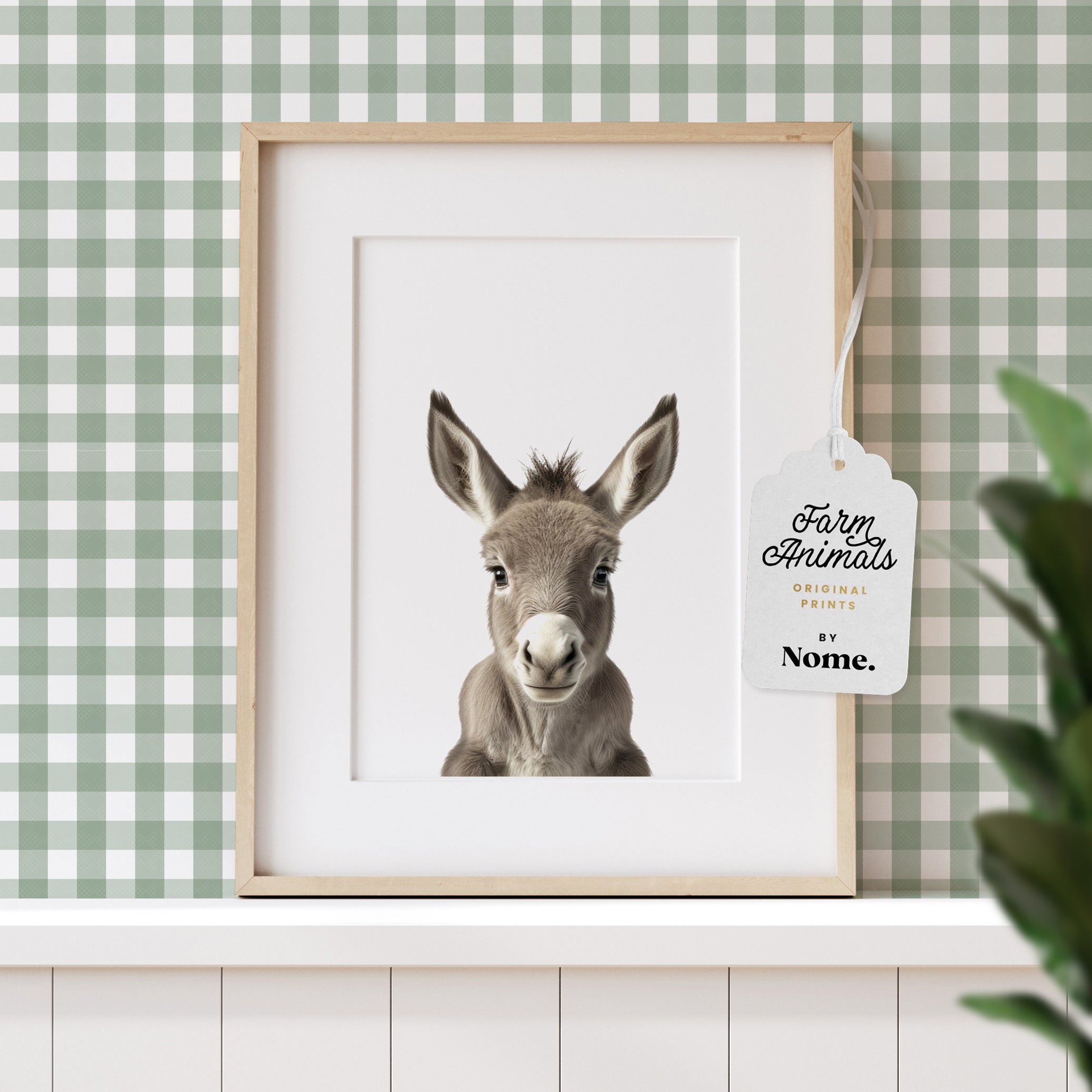 Farm Animal Print - Baby Donkey