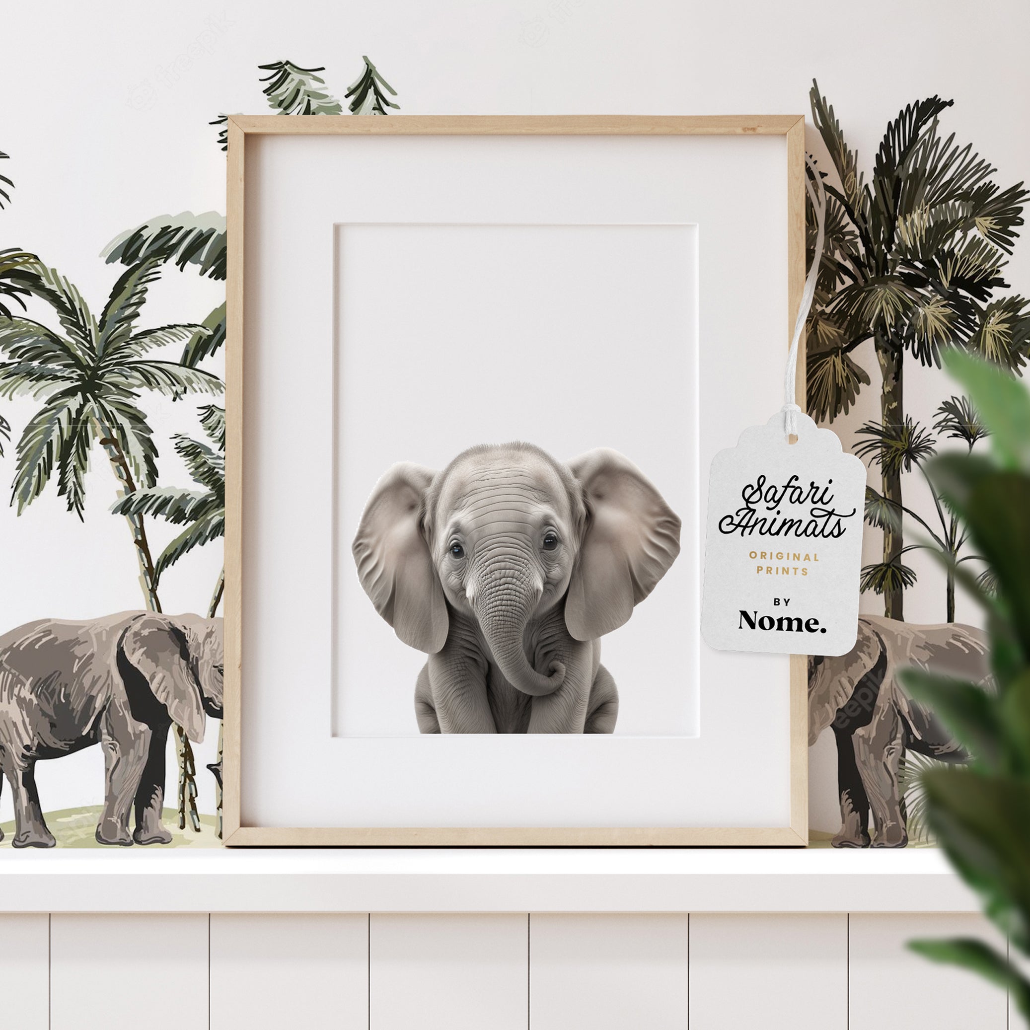 Safari Animal Print - Baby Elephant