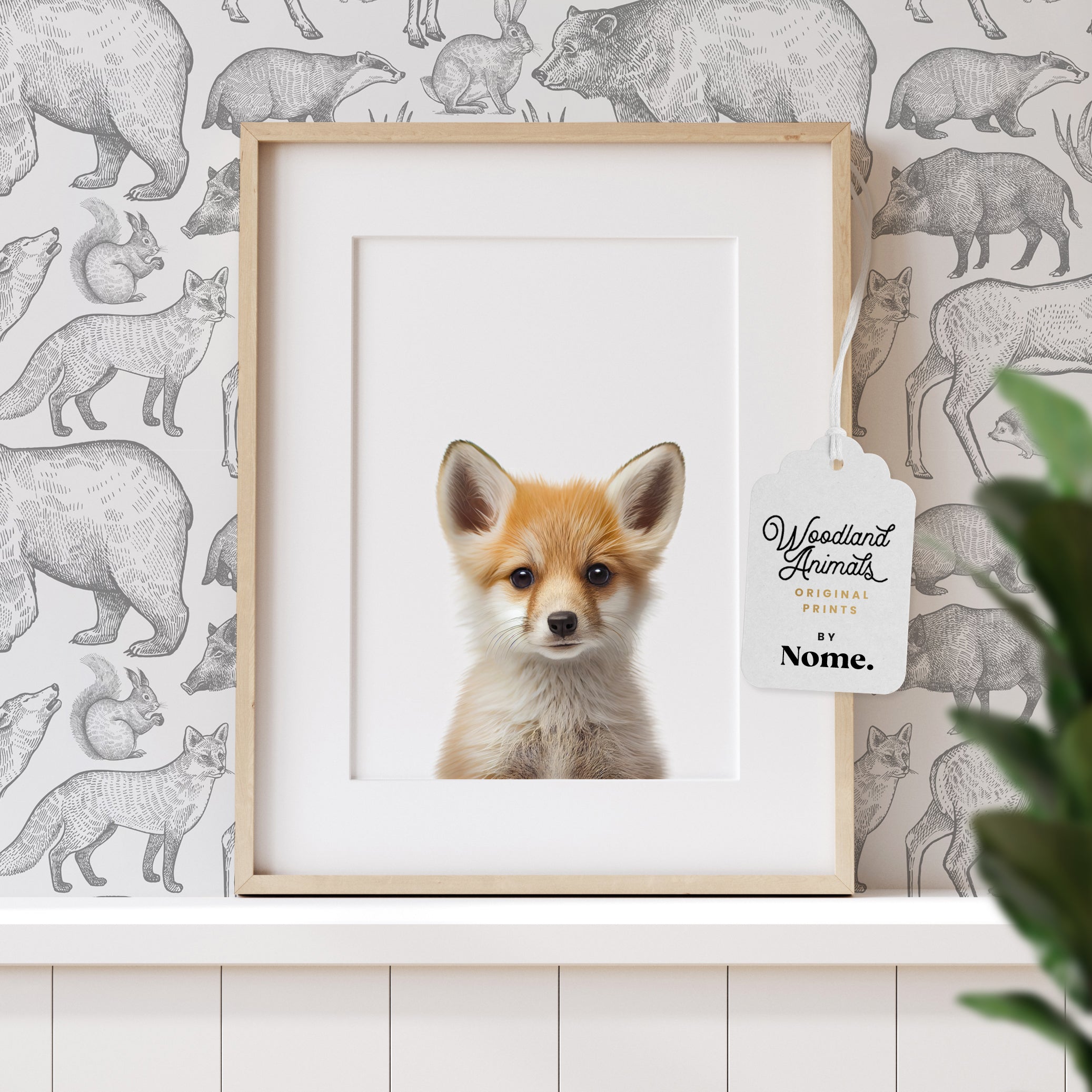 Woodland Animal Print - Baby Fox