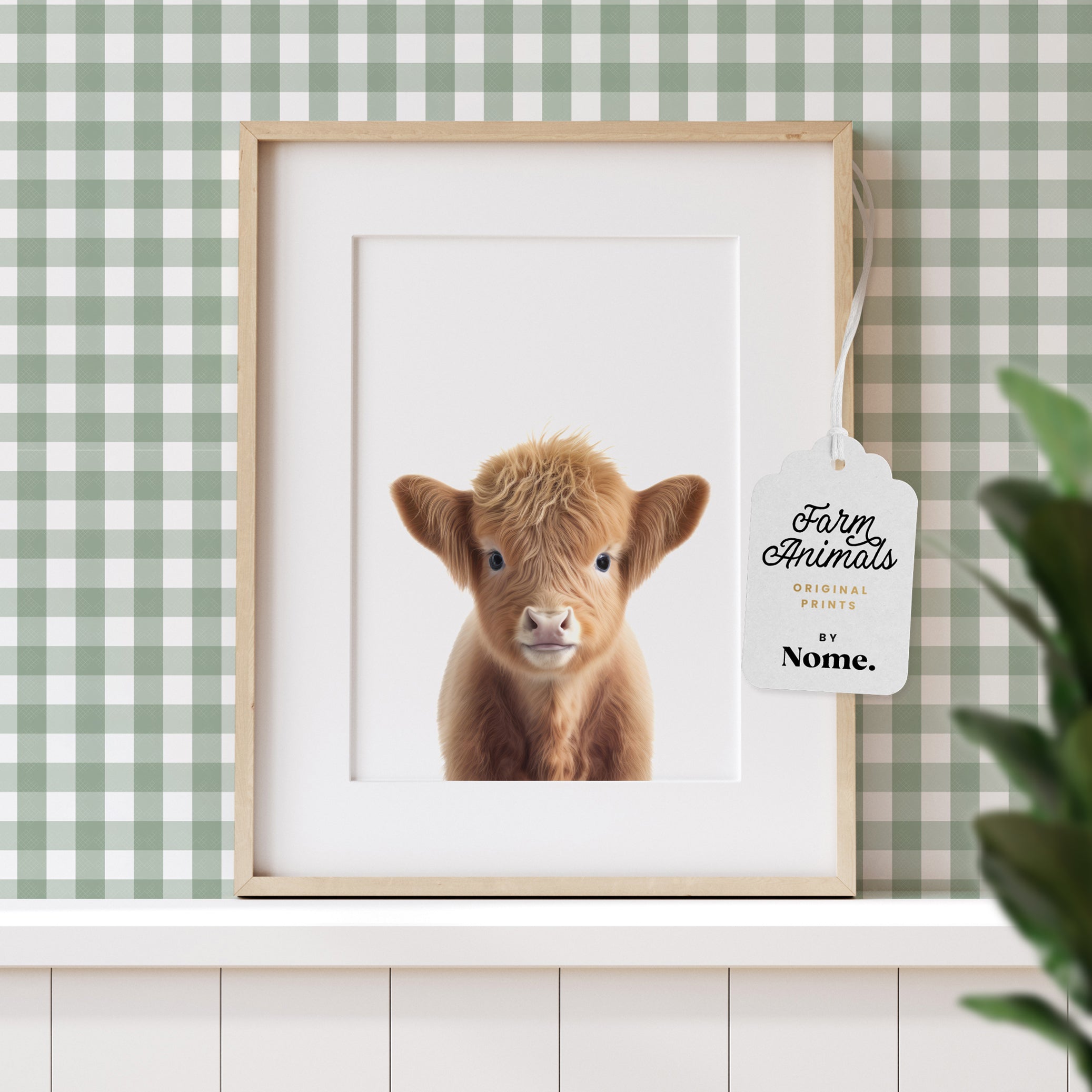 Farm Animal Print - Baby Highland Cow