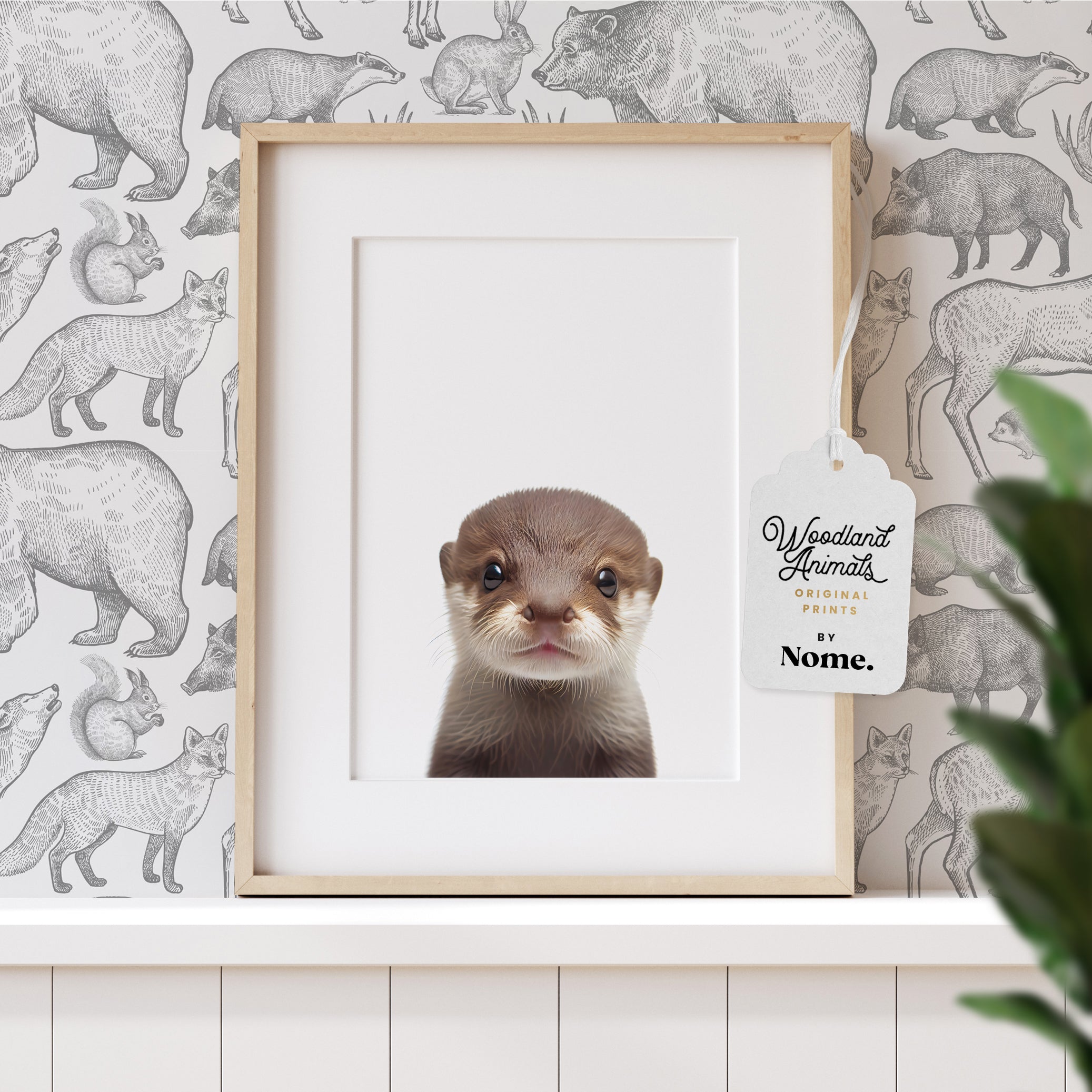 Woodland Animal Print - Baby Otter