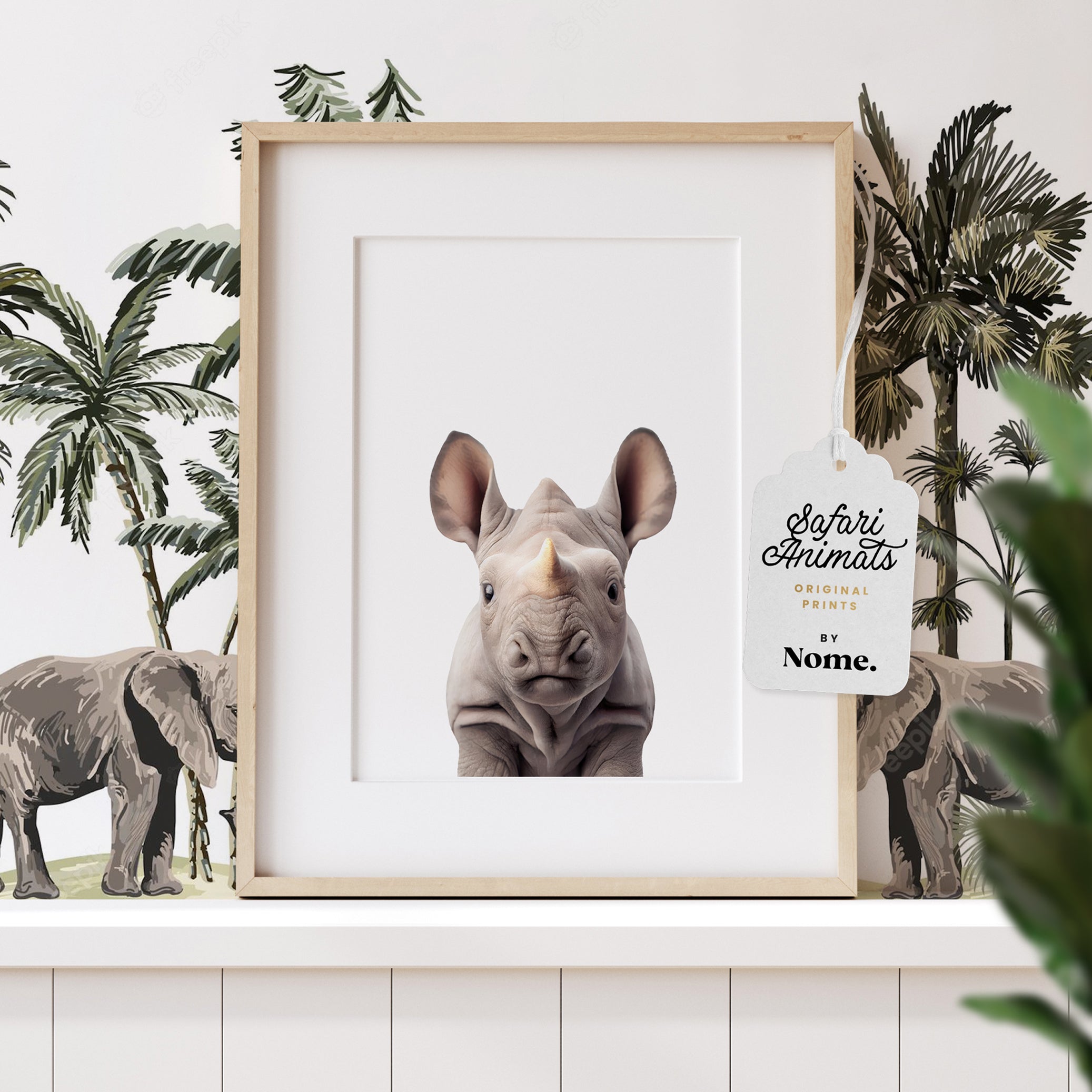 Safari Animal Print - Baby Rhino